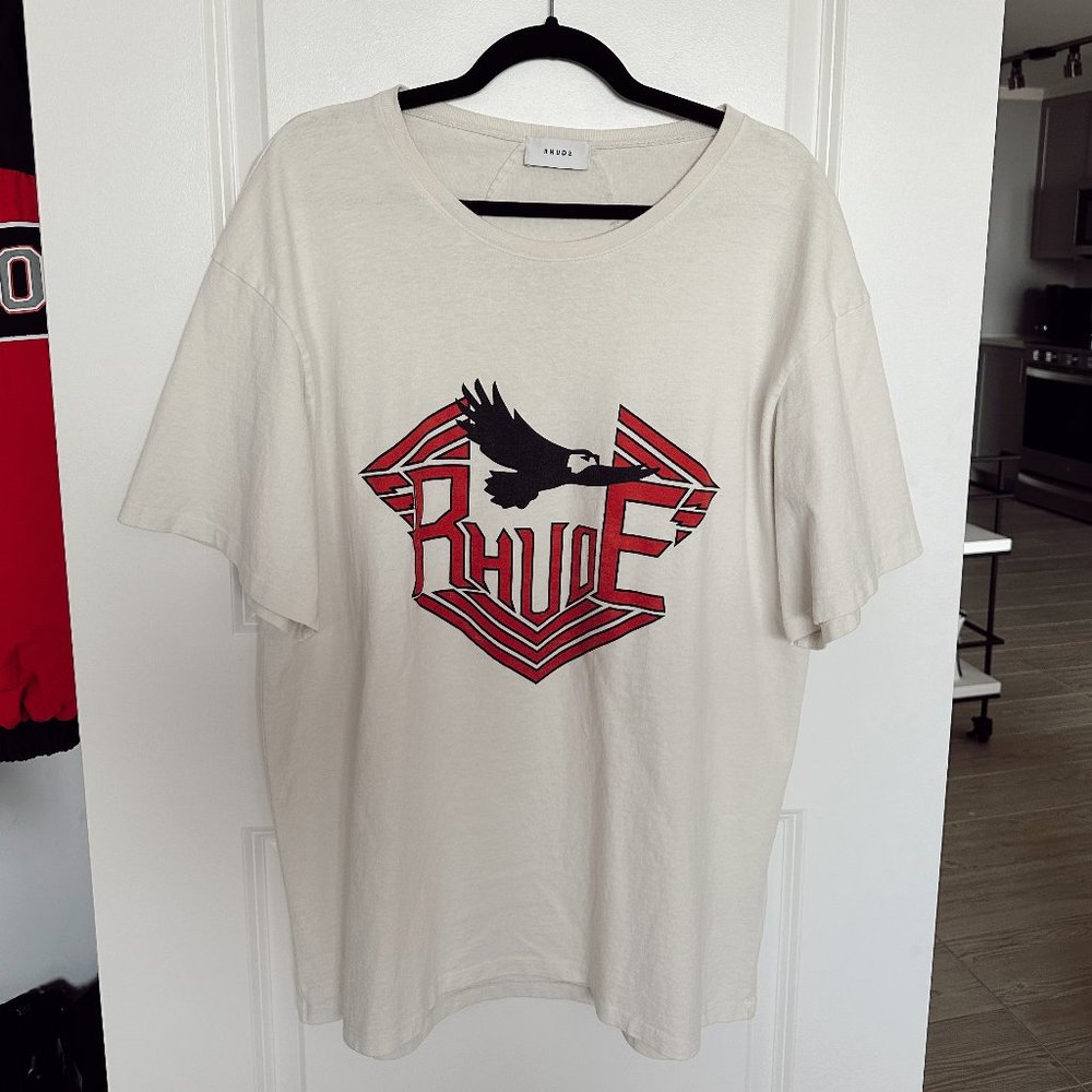 Rhude White Eagle Rhanger T - Shirt
